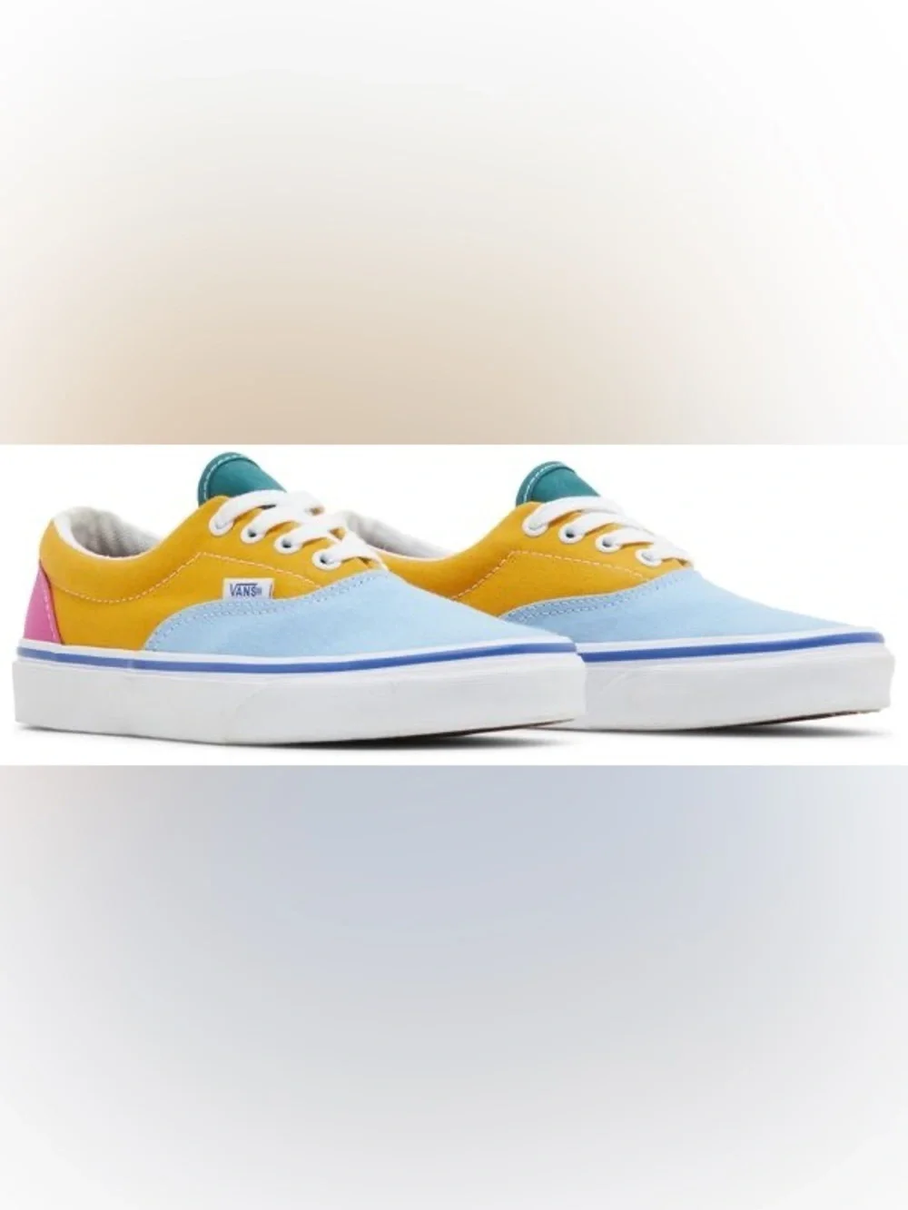 Vans Era Canvas 'Colorblock' Sneakers Women’s Size 7 Men’s Size 5.5